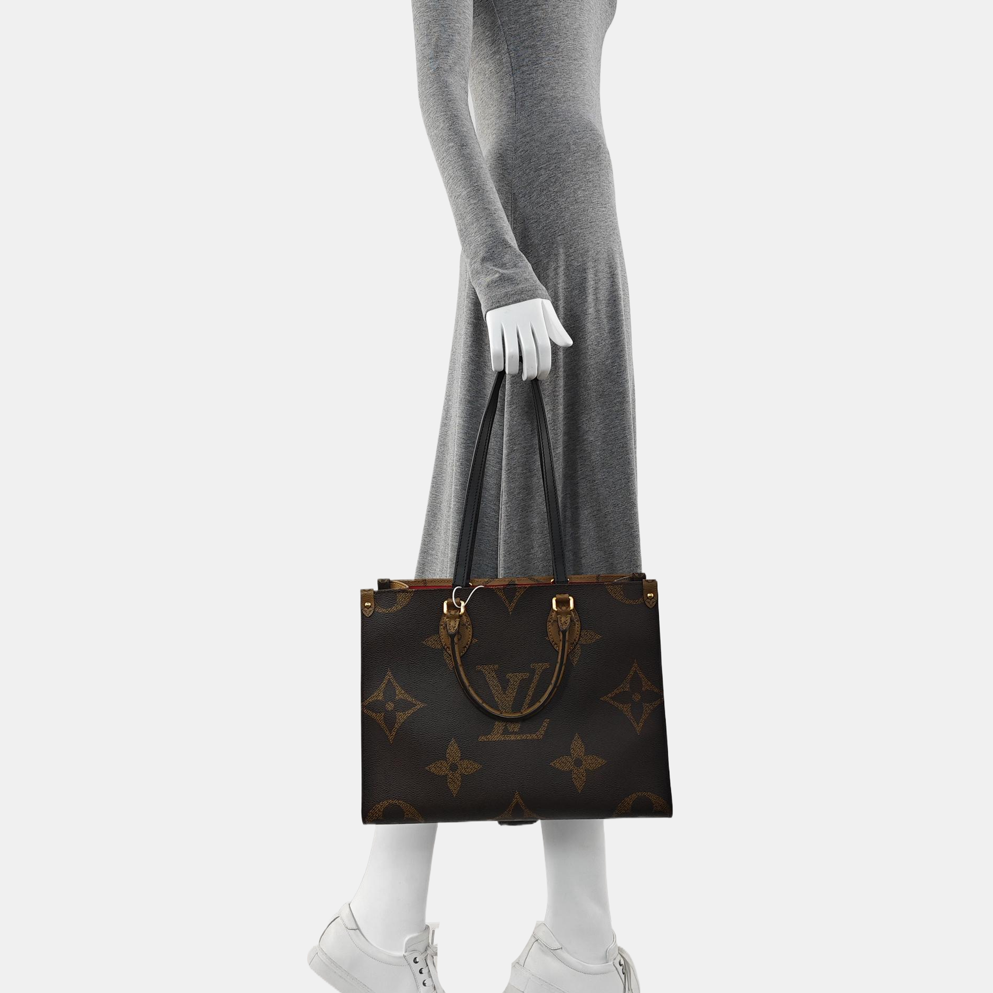 ONTHEGO MM Lona Monogram Revestida Marrón