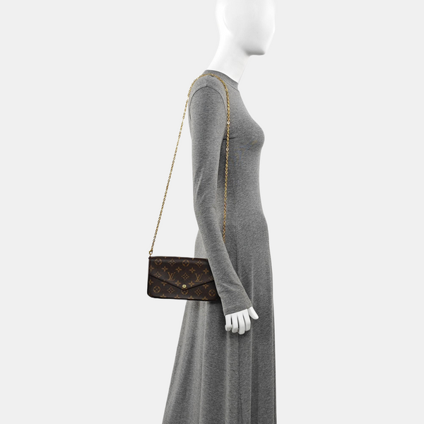 FÉLICIE Monogram Coated Canvas Brown