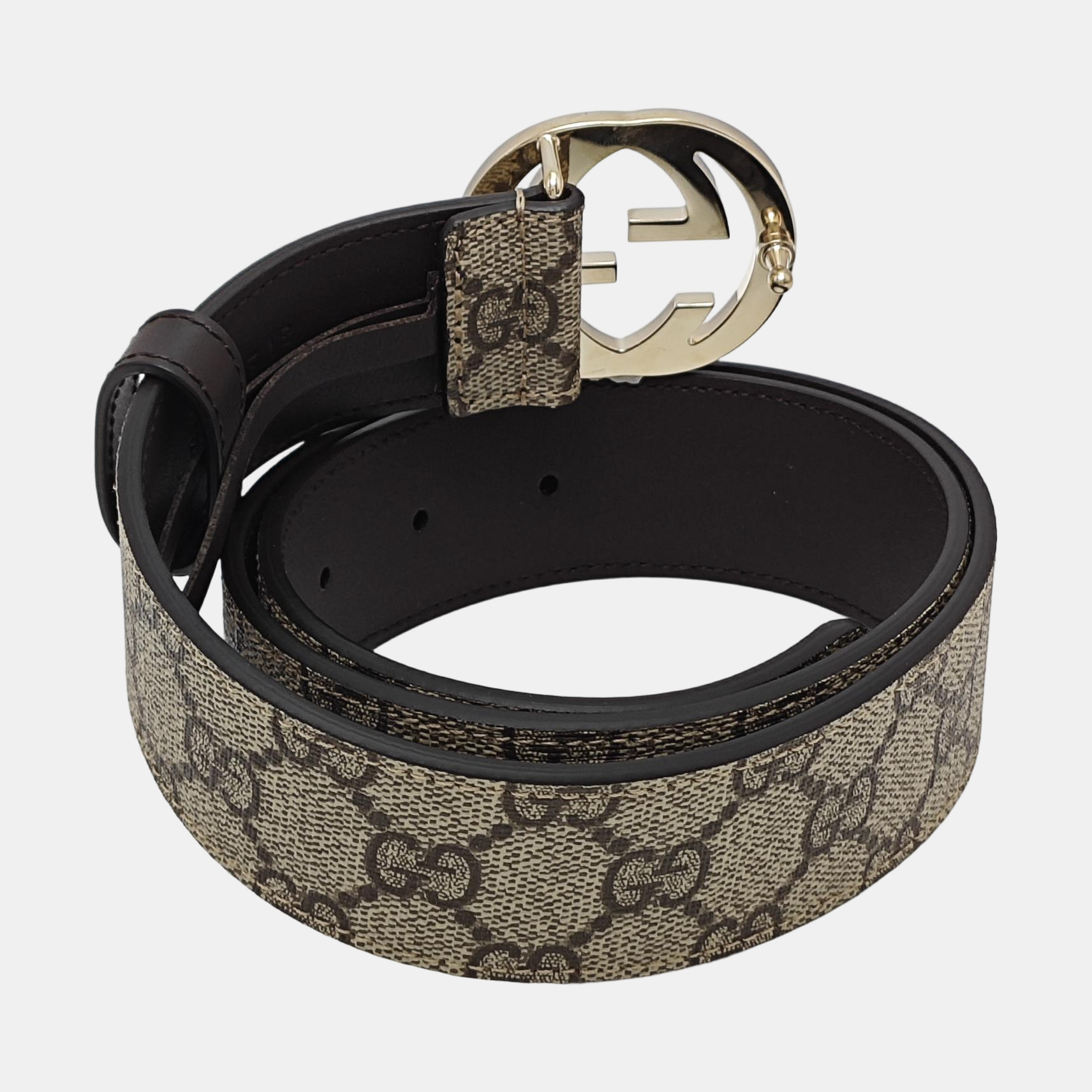 Leather Belt Beige