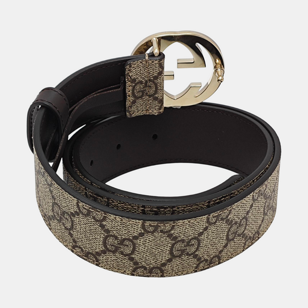Leather Belt Beige