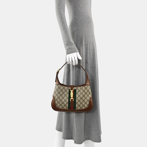 Jackie 1961 Small Monogram Coated Canvas Beige