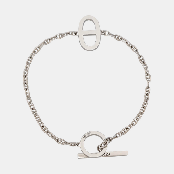 Chaine D'ancre 18k White Gold Silver Bracelet
