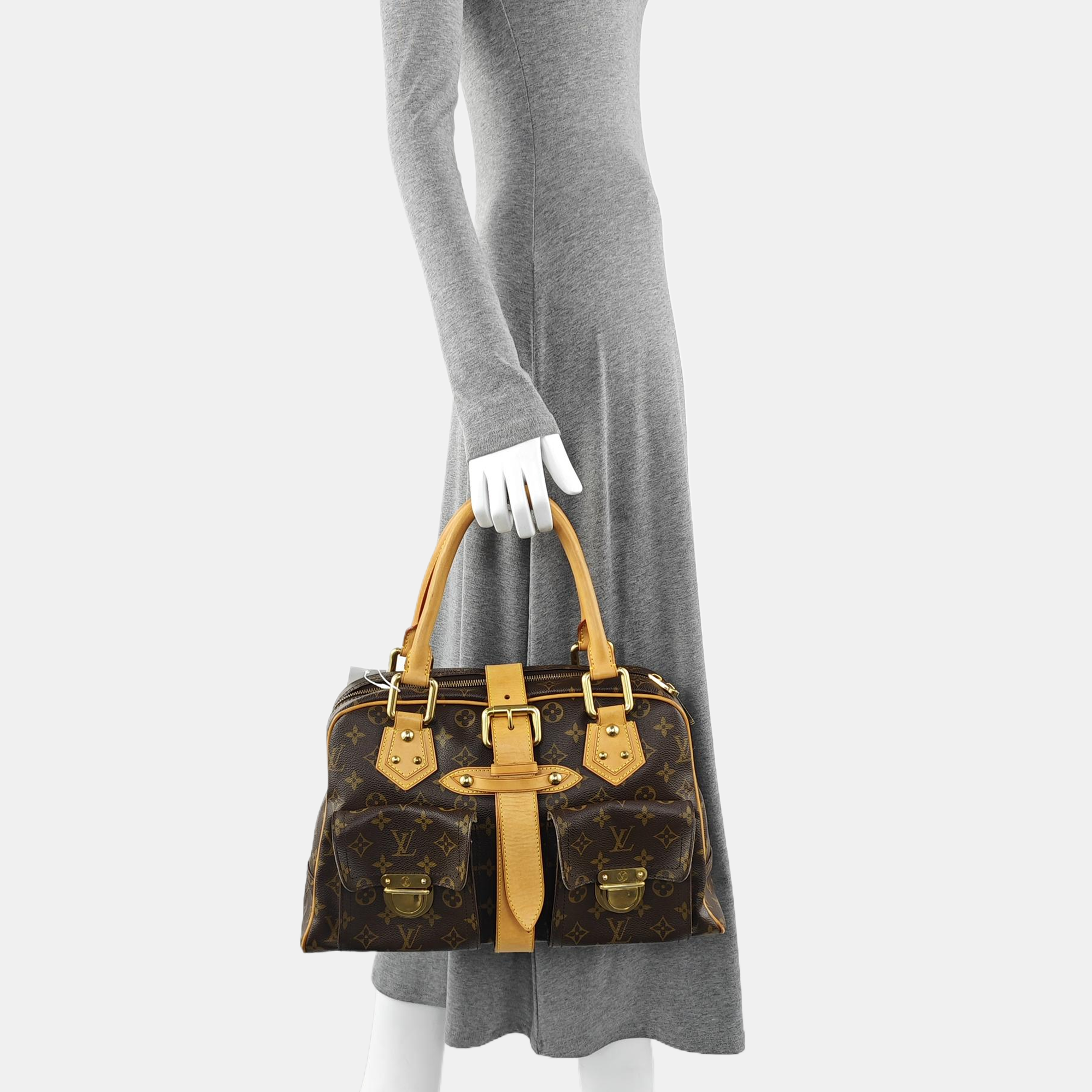 MANHATTAN GM Monogram Coated Canvas Brown