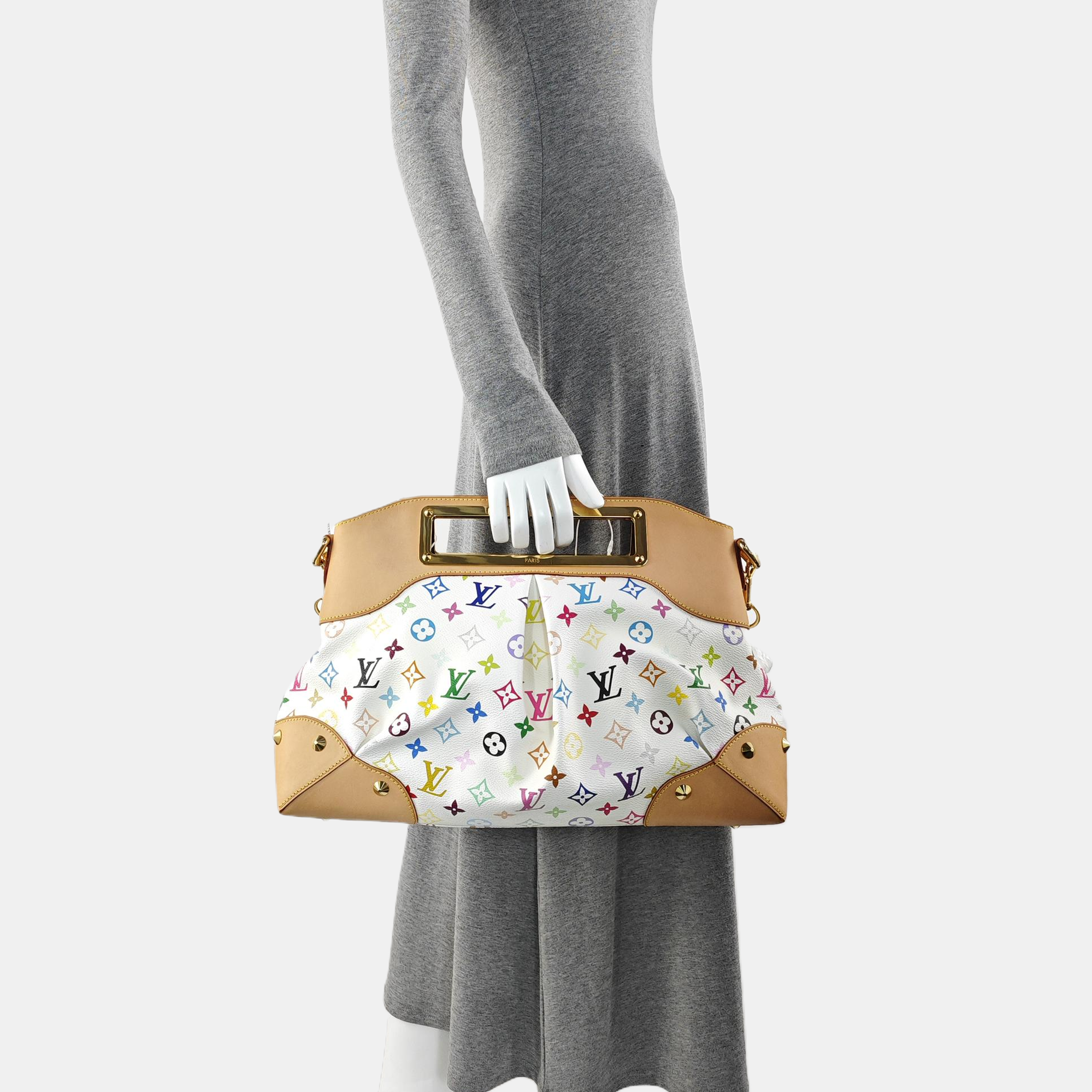 LV × TM JUDY Monogram Coated Canvas White