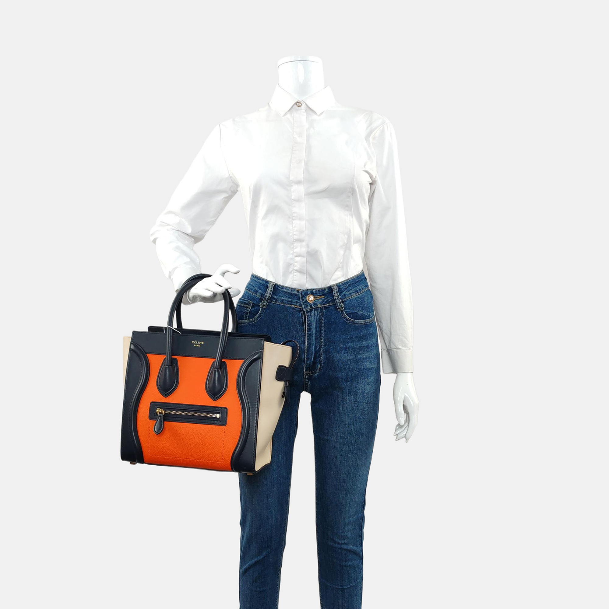Authenticated pre-owned  LUGGAGE Micro Calfskin Multicolor - Tote Bag at Looply