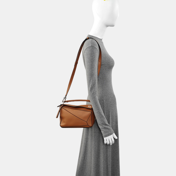 Puzzle Small Calfskin Brown
