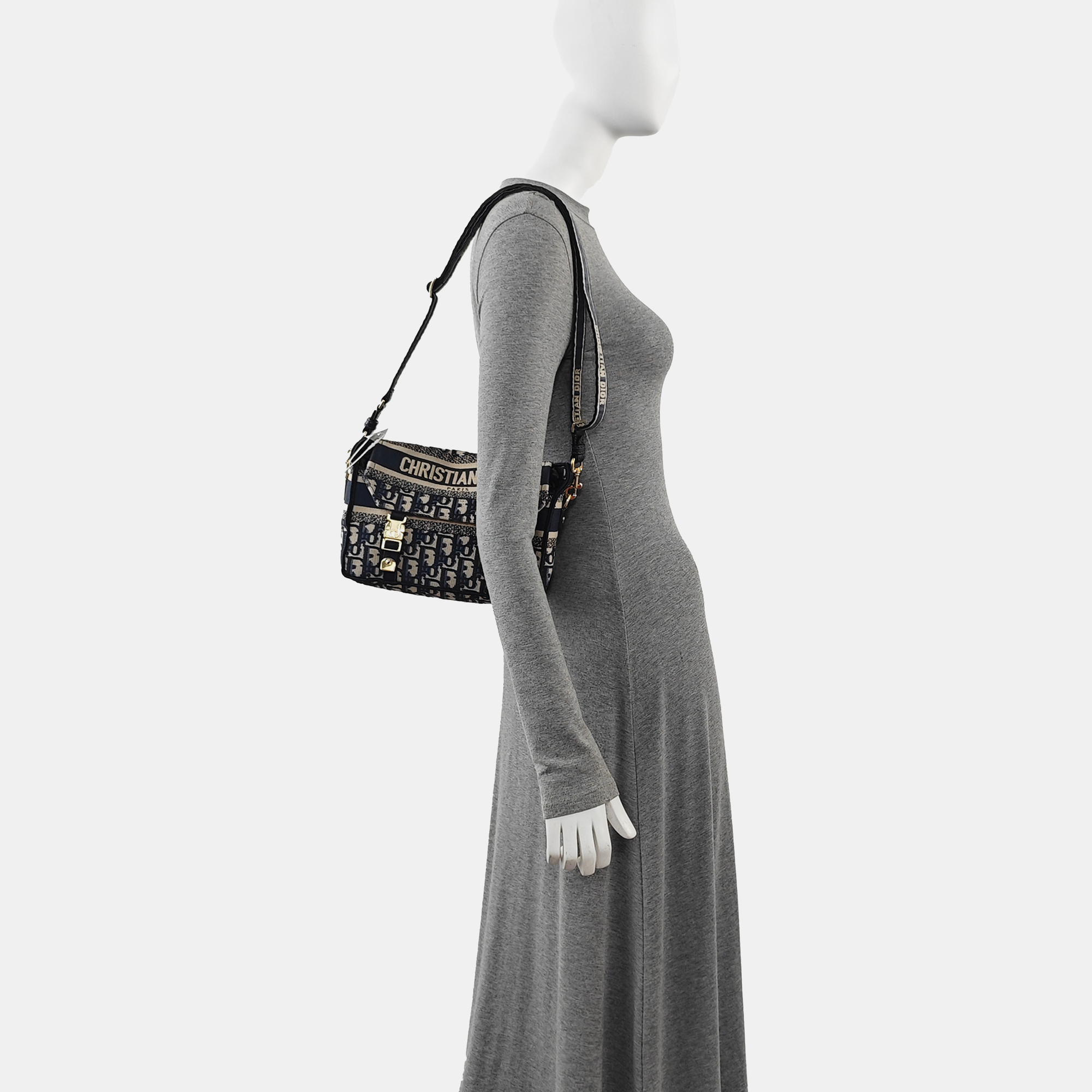 Diorcamp Small Oblique Canvas Blue