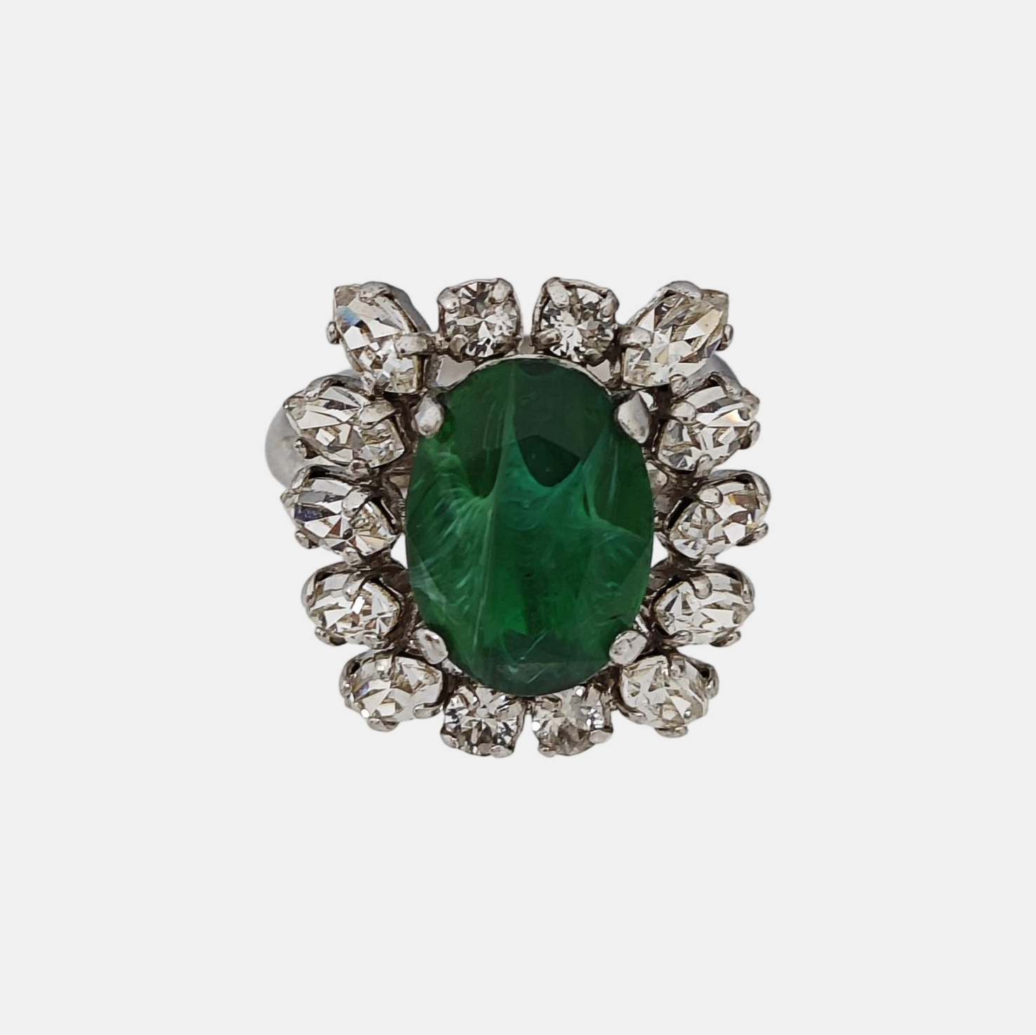 Metal Green Ring EU 53