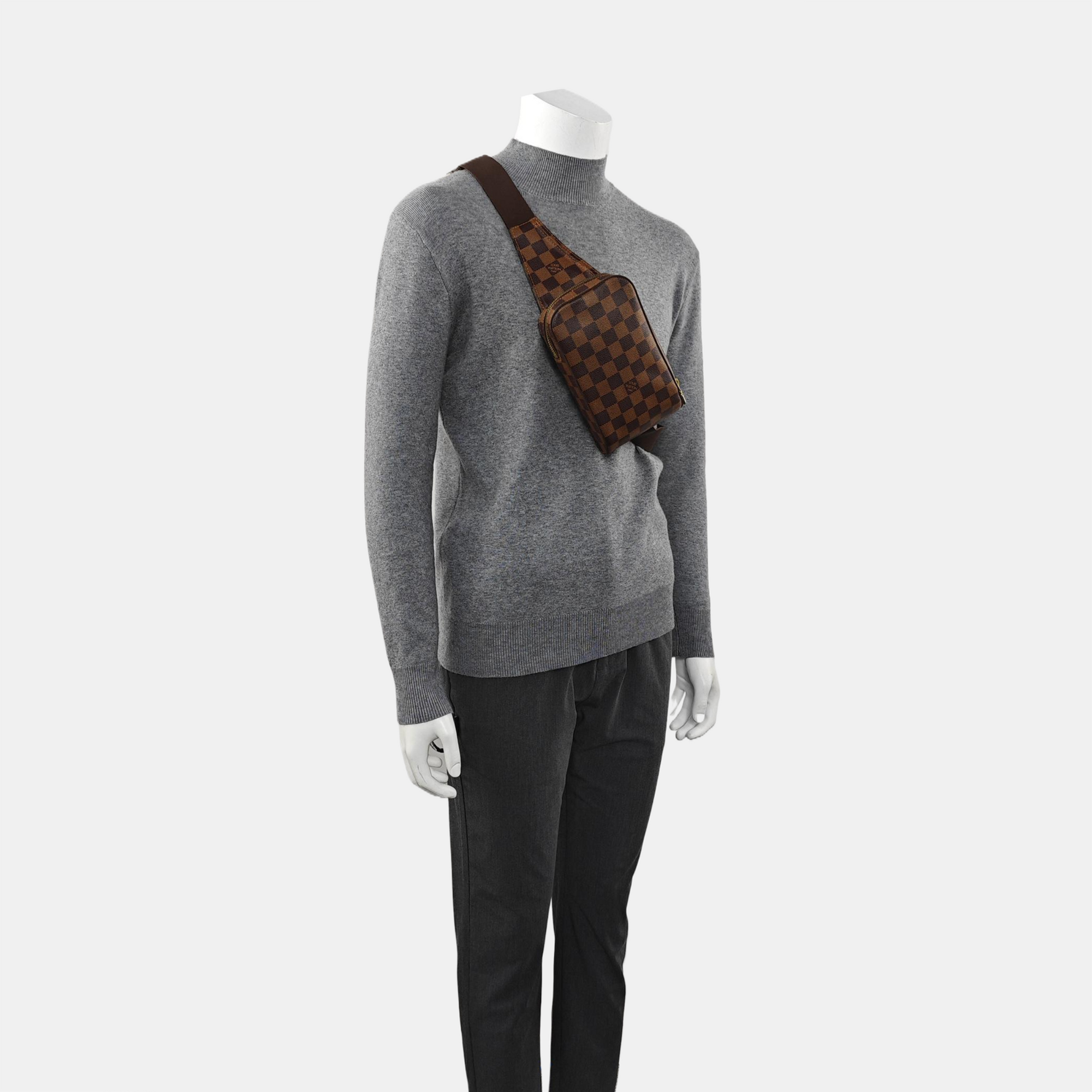 GÉRONIMOS Damier Ebene Coated Canvas Brown