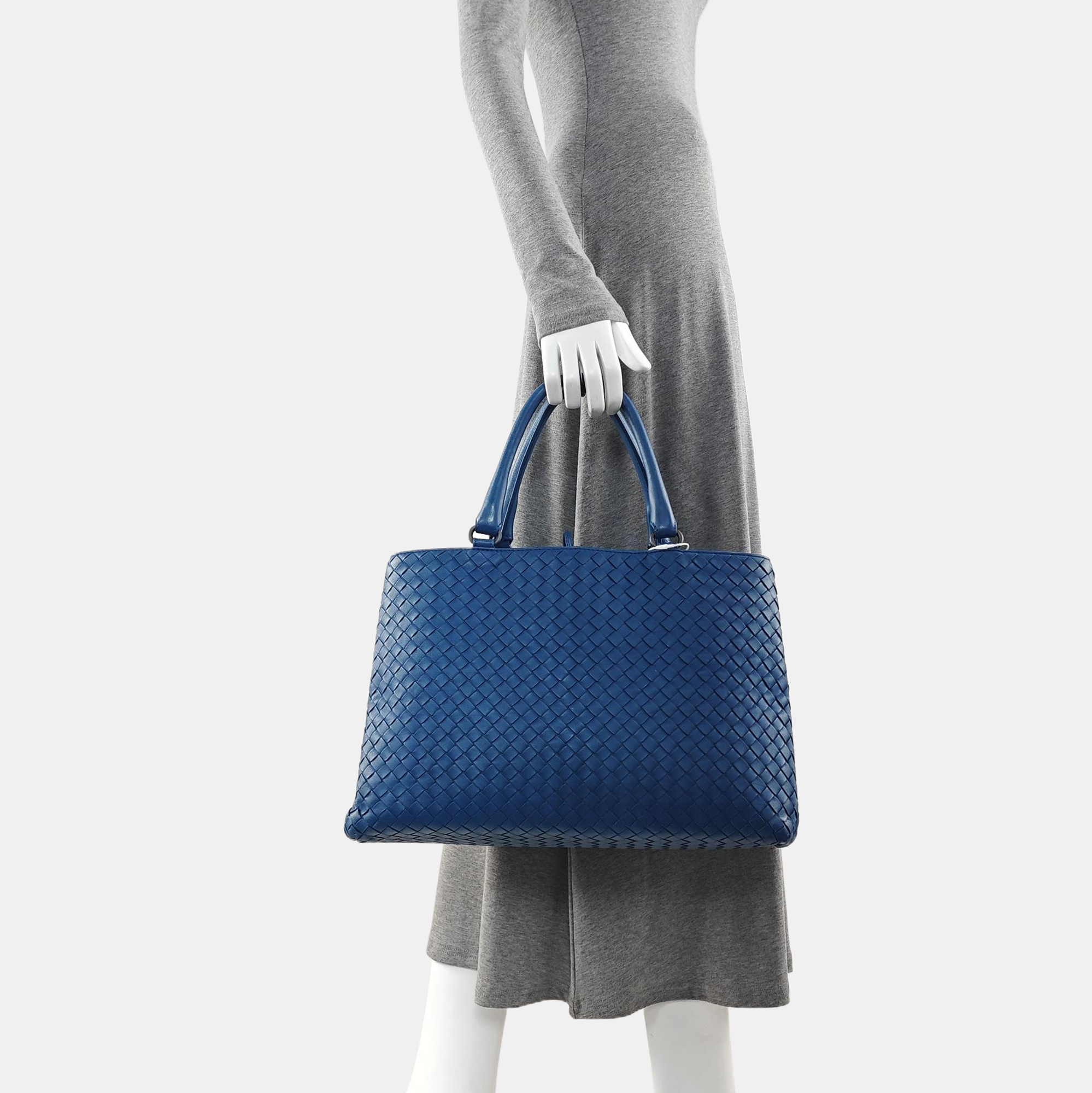 Calfskin Tote Bag Blue