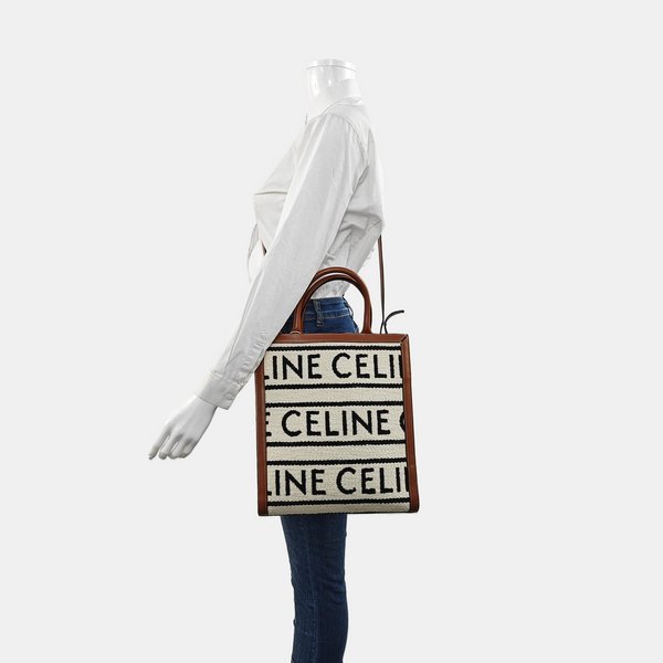 CABAS CELINE Small Fabric White