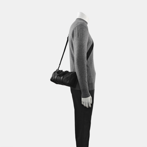 KEEPALL 25 Monogram Calfskin Black