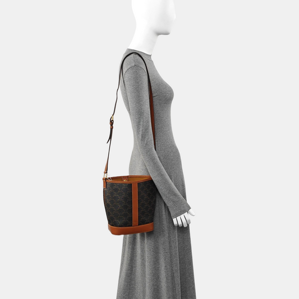 TRIOMPHE CANVAS Small Coated Canvas Brown
