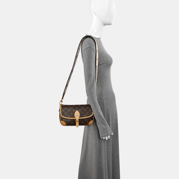 DIANE Monogram Coated Canvas Brown