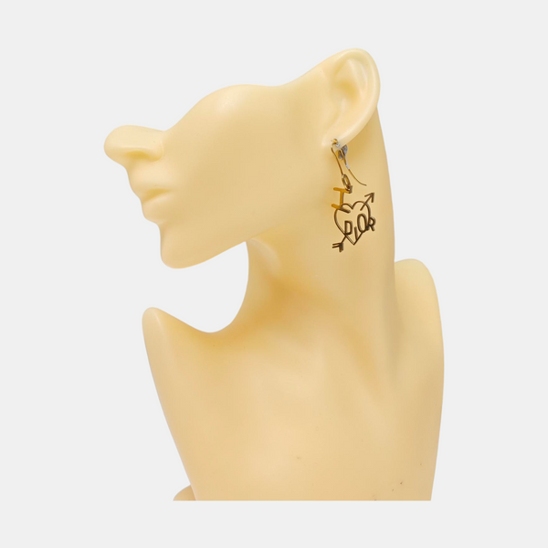 Dio(r)evolution Metal Gold Stud Earrings