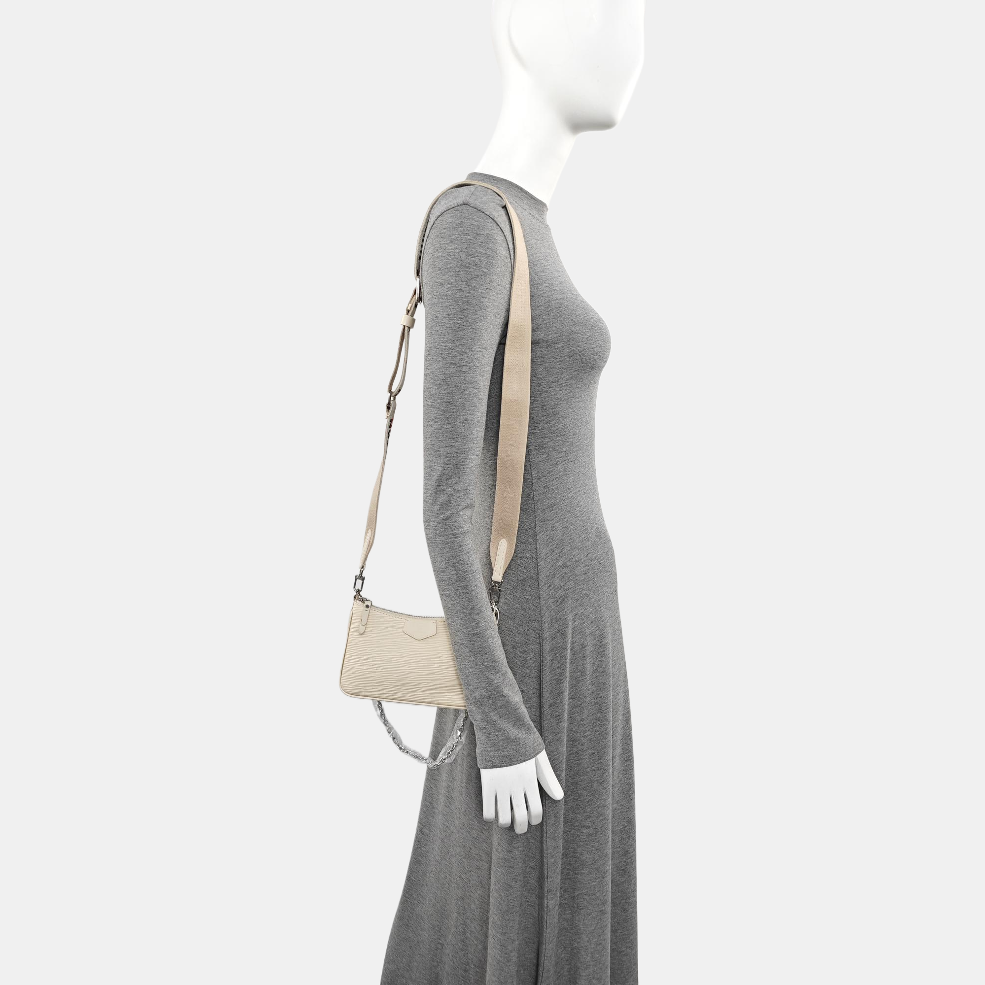 EASY POUCH ON STRAP Epi White