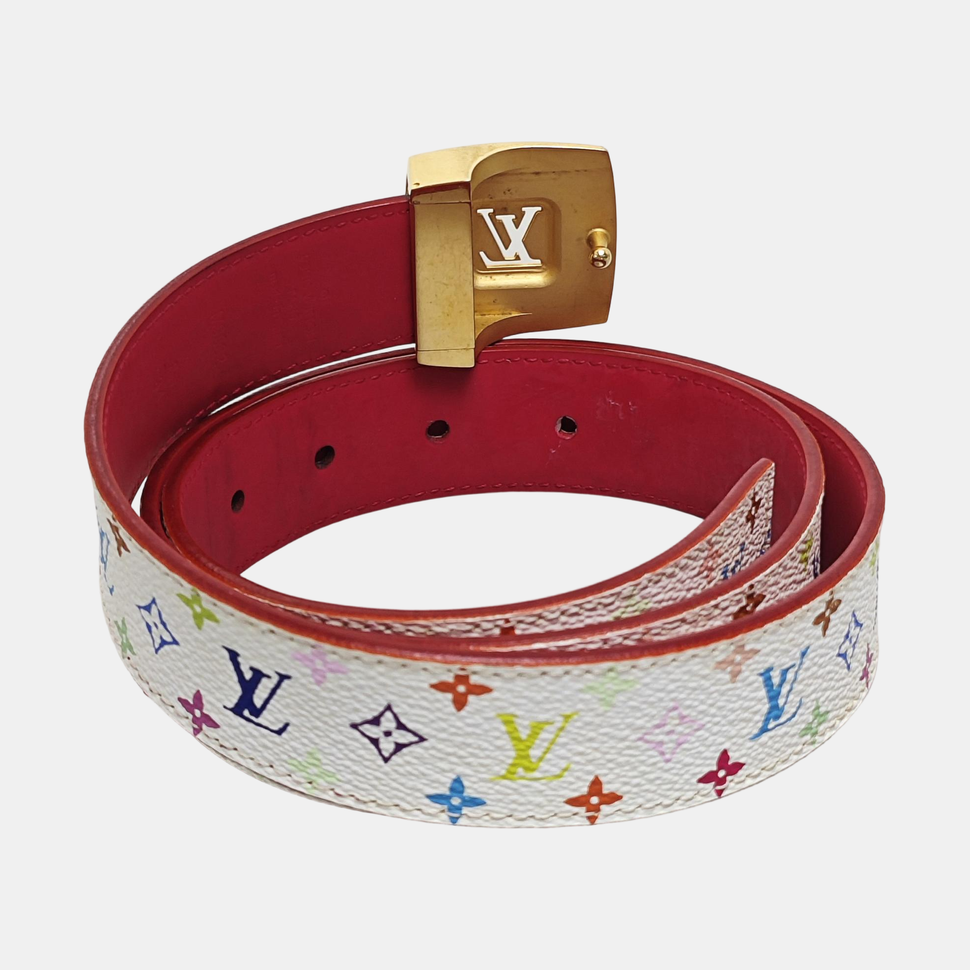 Coated Canvas Belt White