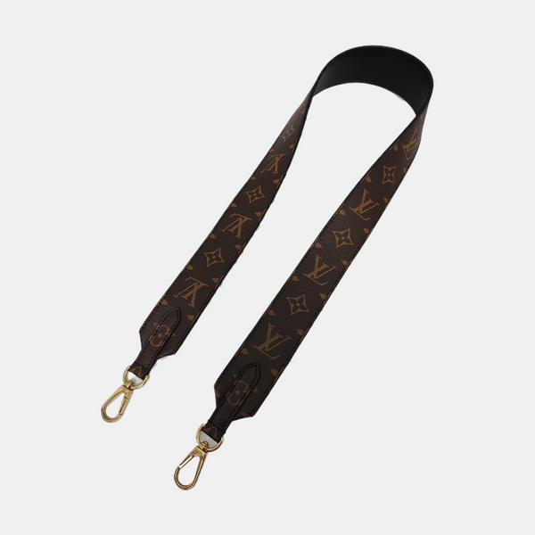Monogram Coated Canvas Bag Strap Brown