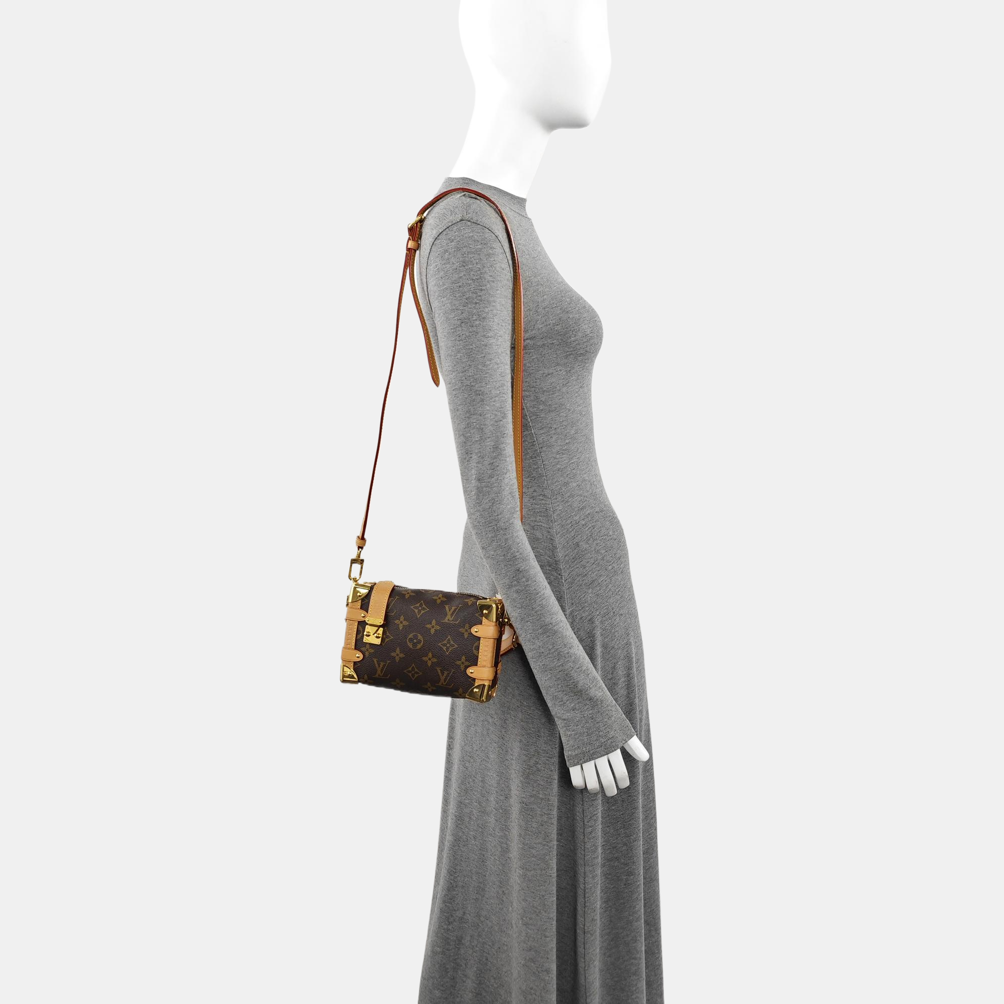 SIDE TRUNK PM Monogram Coated Canvas Brown