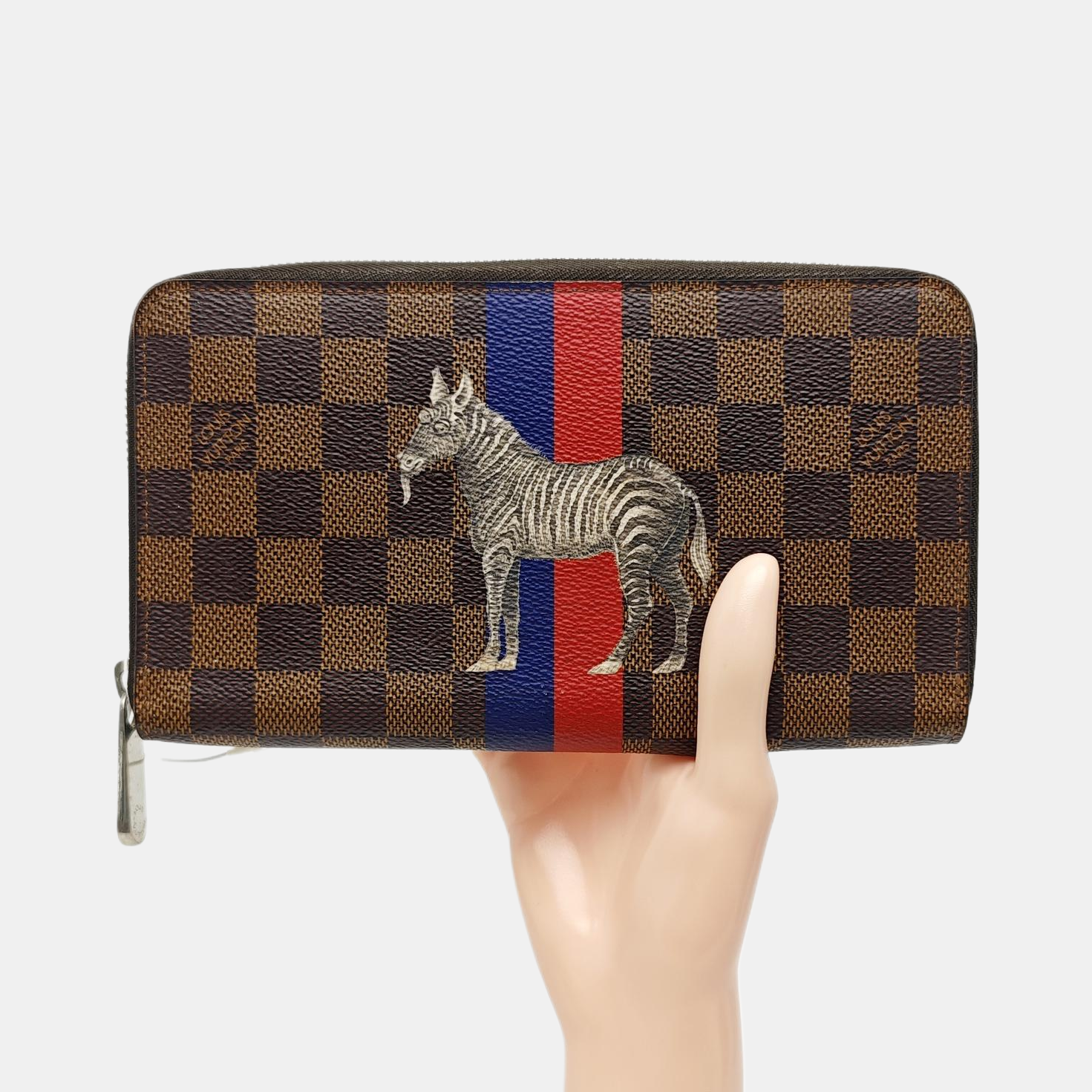 Damier Ebene Coated Canvas Wallet Brown