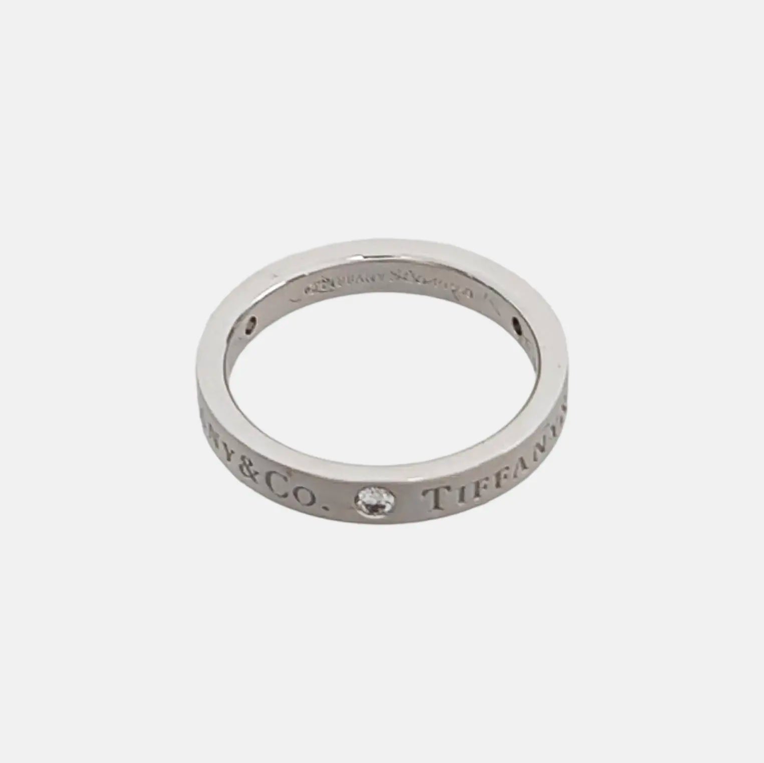 Tiffany &amp; Co. Platinum 950 Silver Ring EU 48