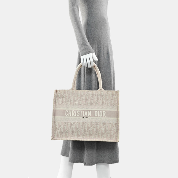 Book Tote Medium Oblique Canvas Pink