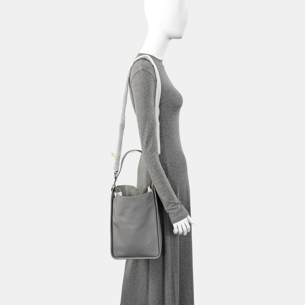 Calfskin Shoulder Bag Gray