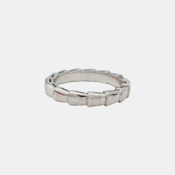 SERPENTI 18k White Gold Silver Ring EU 56