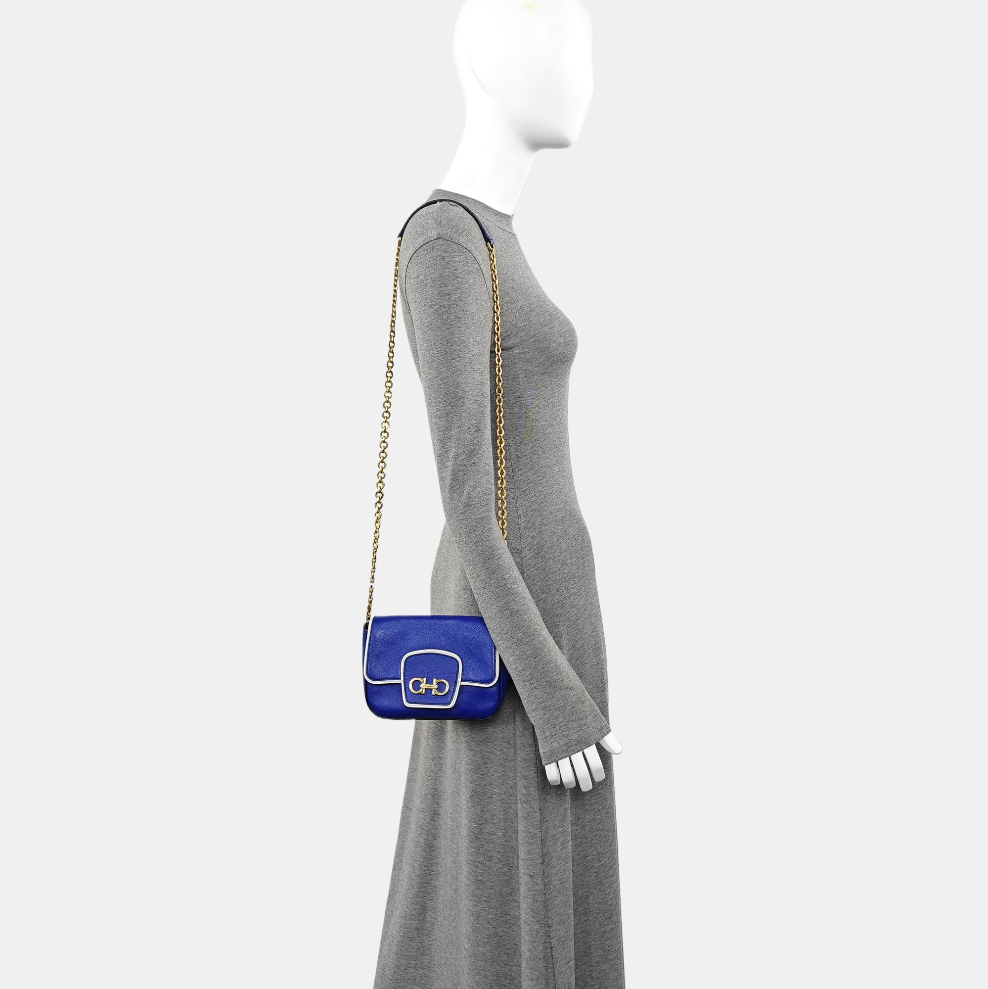 Gancini Calfskin Blue