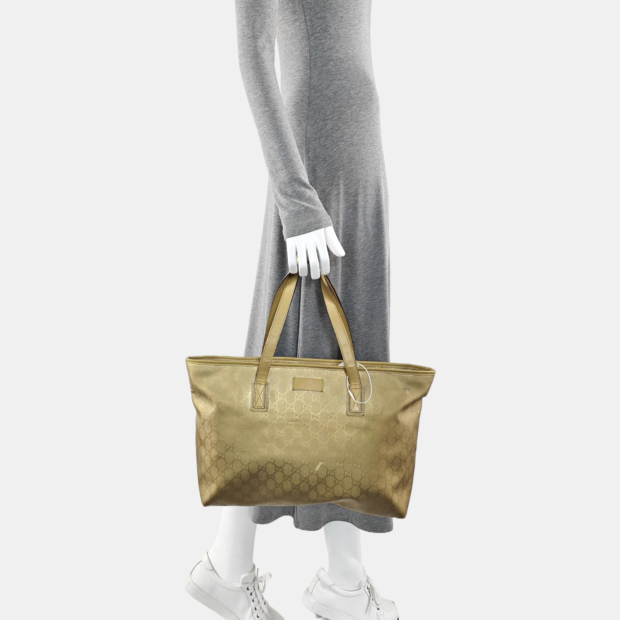 GG Imprime Monogram Coated Canvas Gold