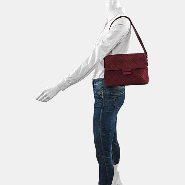 Quilted Suede Red