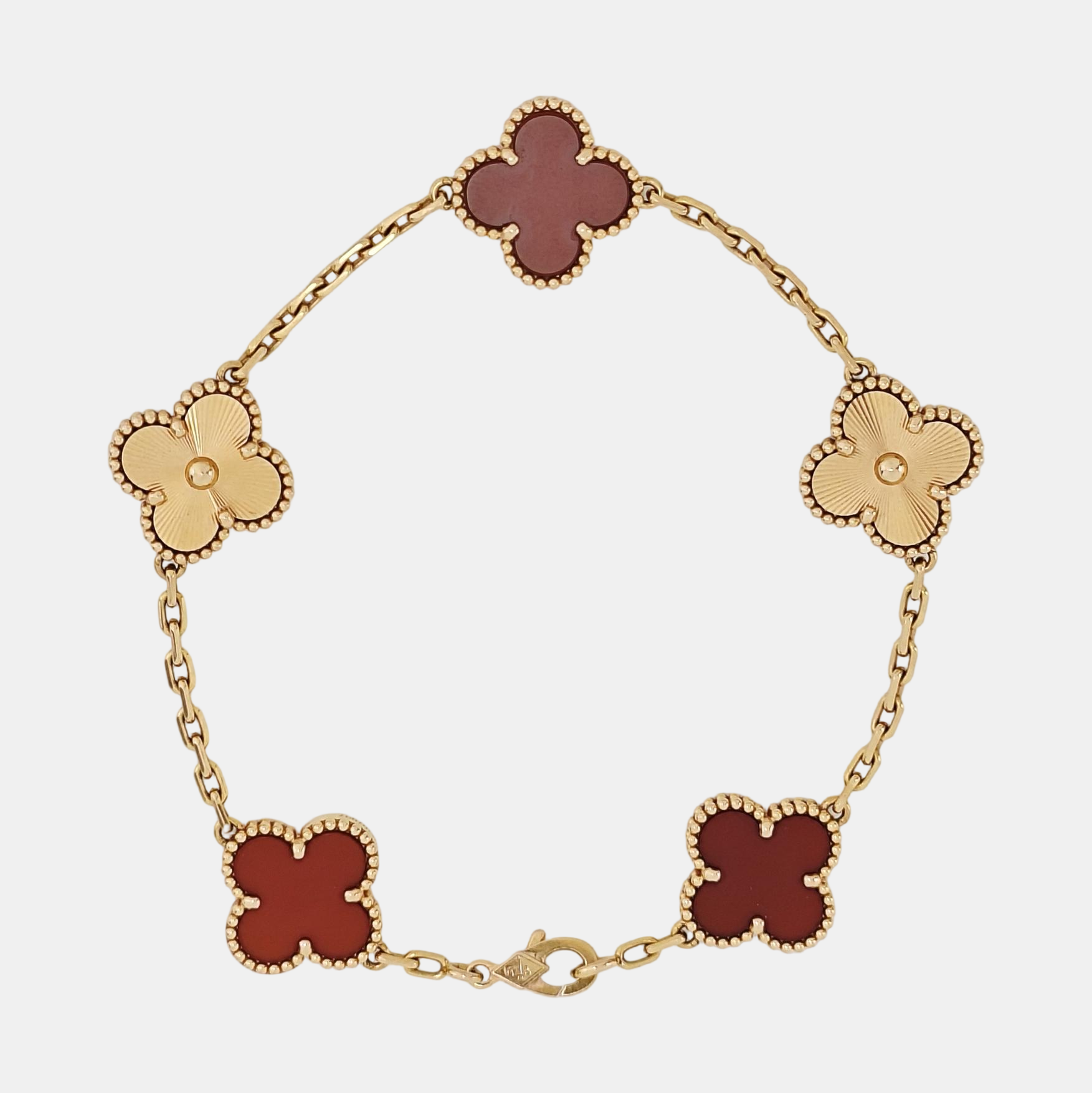 Vintage Alhambra 18k Rose Gold Bracelet