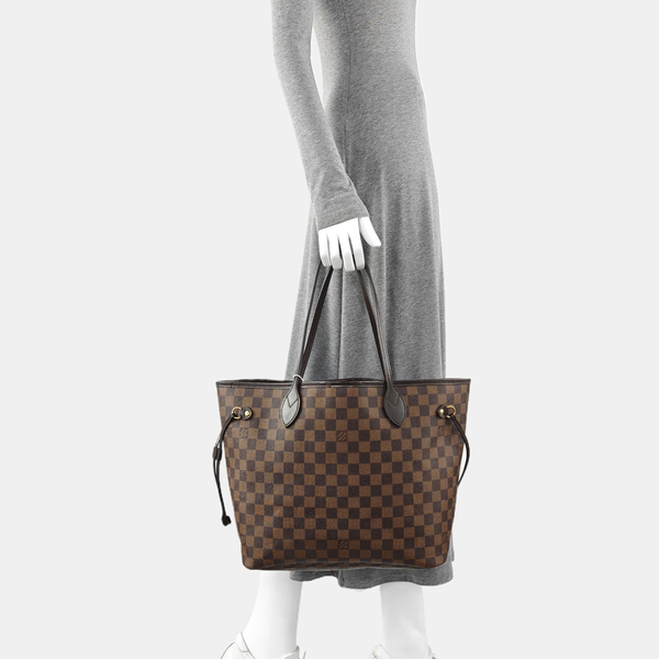 NEVERFULL MM Damier Ebene Coated Canvas Brown