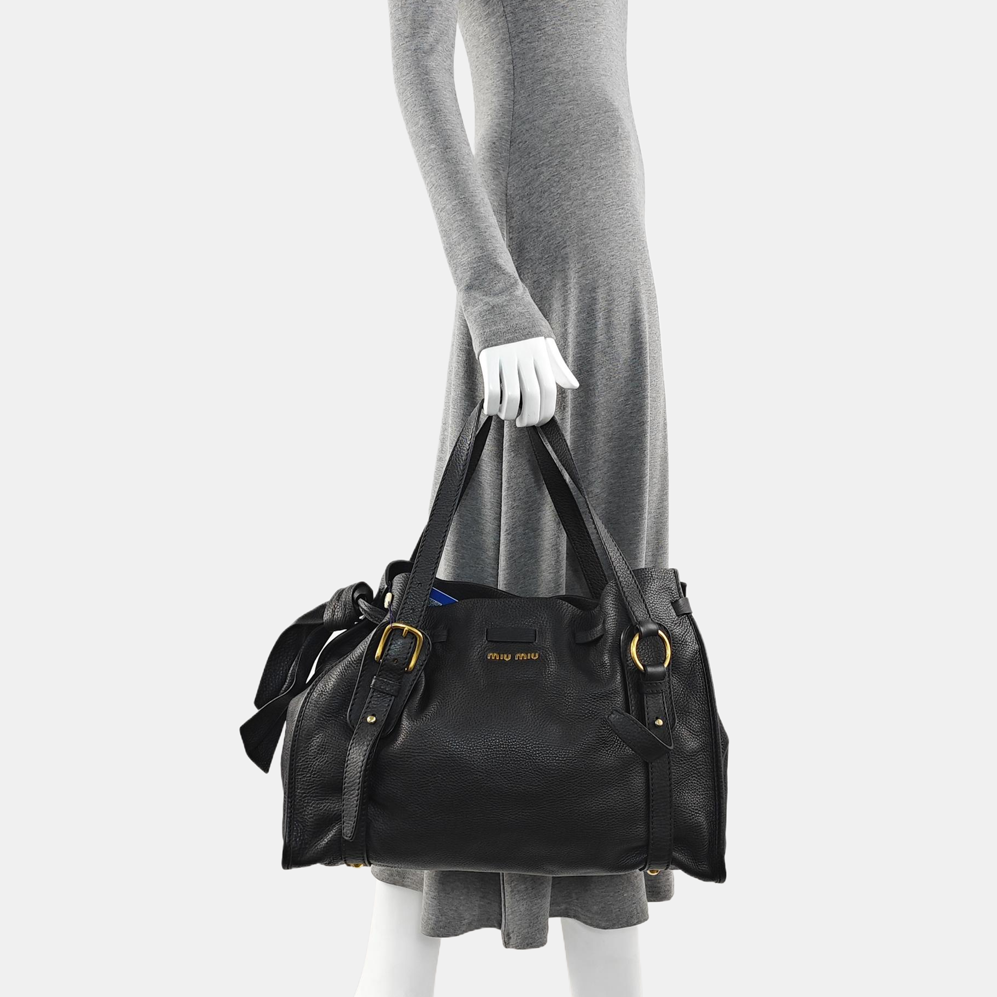 Calfskin Tote Bag Black
