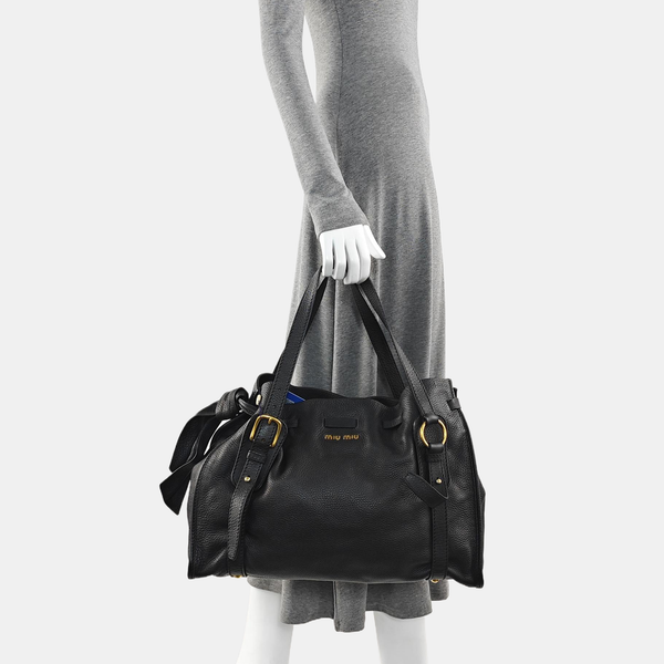 Calfskin Tote Bag Black