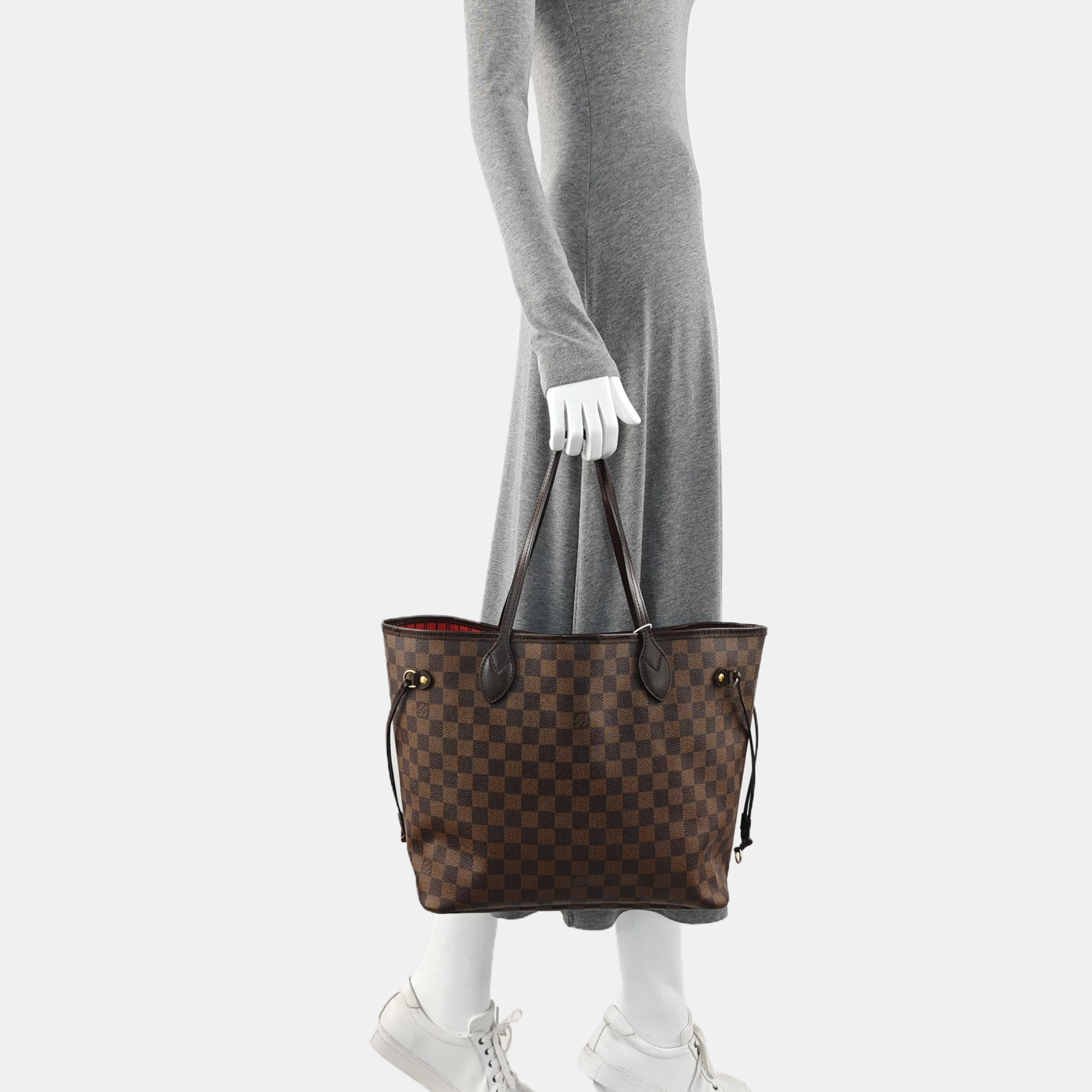 NEVERFULL MM Damier Ebene Coated Canvas Brown