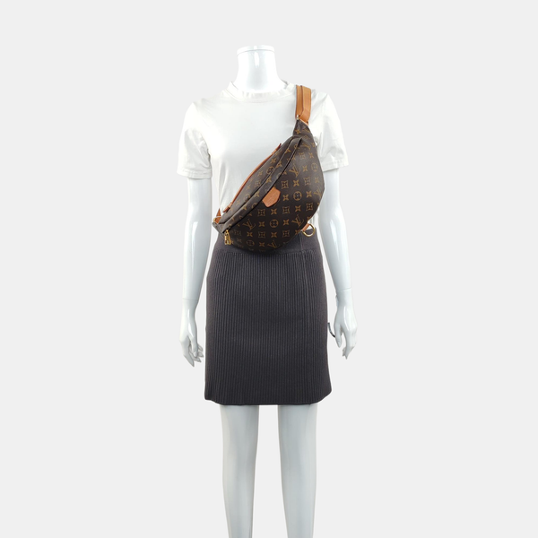 BUMBAG Monogram Coated Canvas Brown