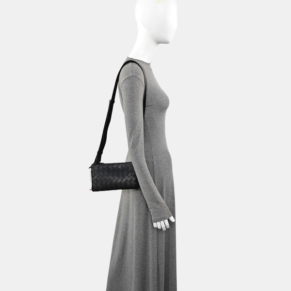 Calfskin Shoulder Bag Black