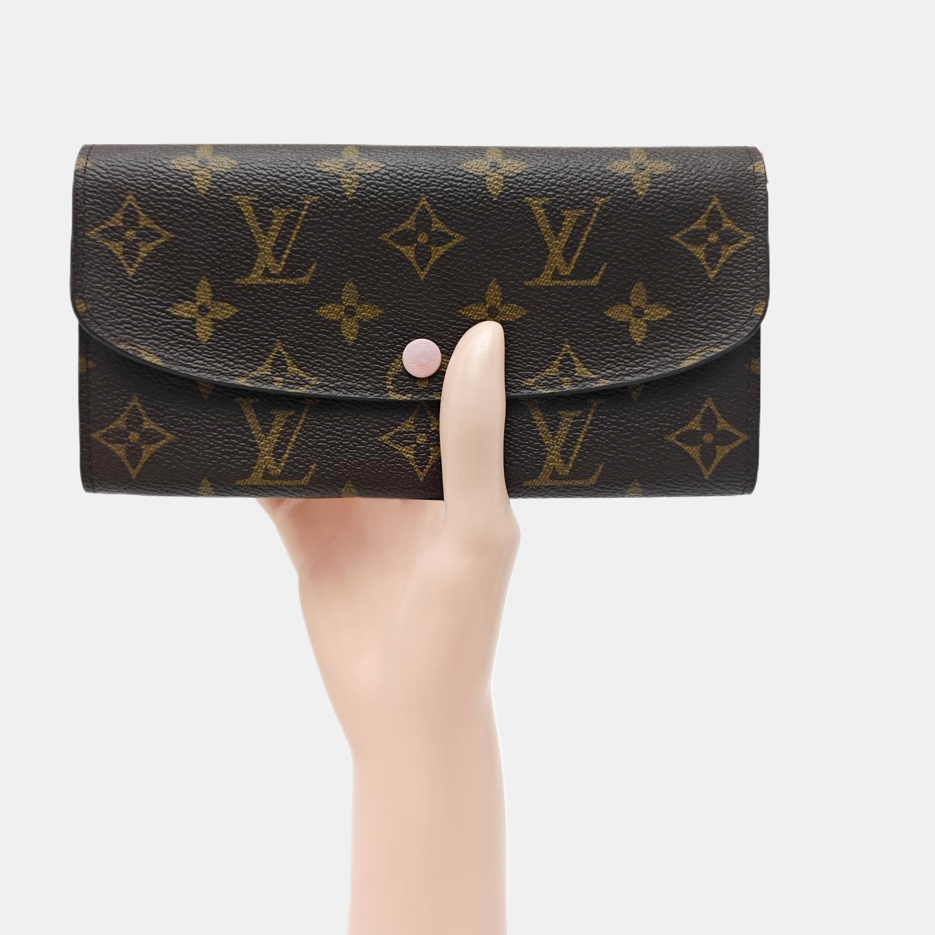 EMILIE Monogram Coated Canvas Brown Wallet