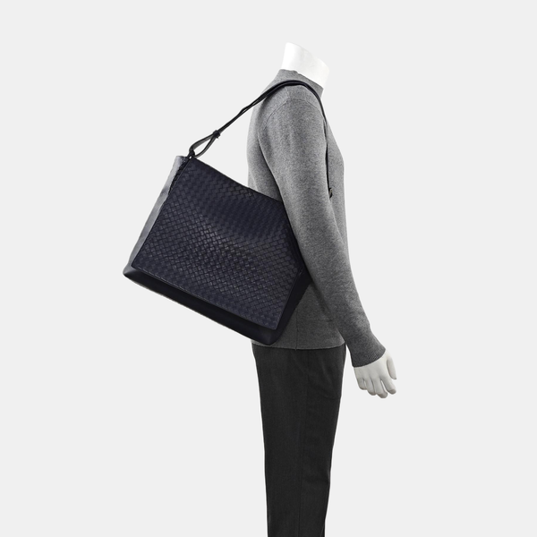 Calfskin Shoulder Bag Blue