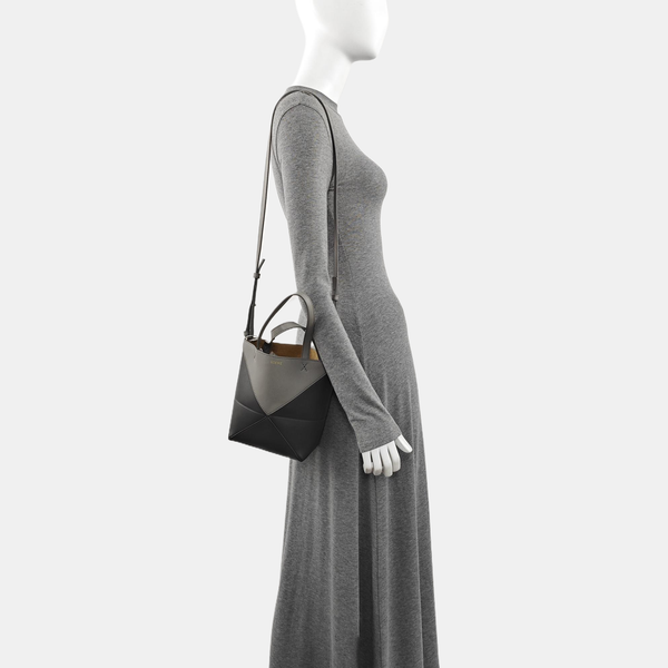 Puzzle Fold Mini Calfskin Gray