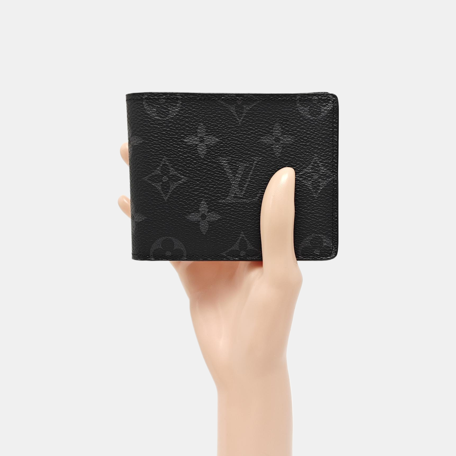 SLENDER Monogram Coated Canvas Black Wallet