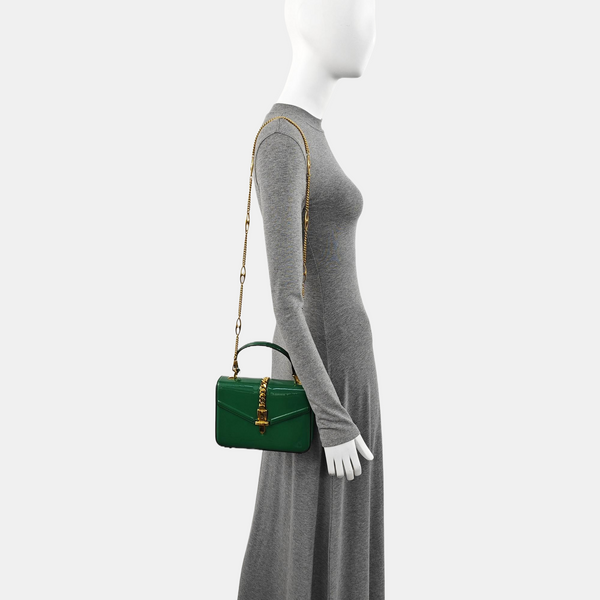 Sylvie 1969 Mini Patent Leather Green