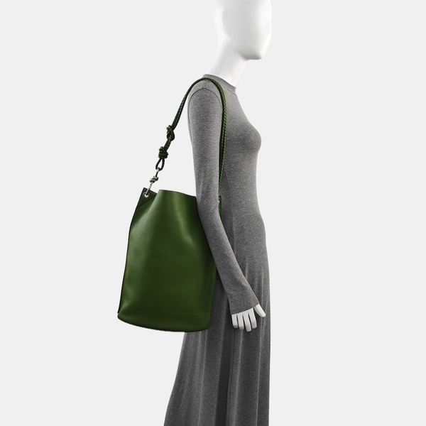 Calfskin Bucket Bag Green