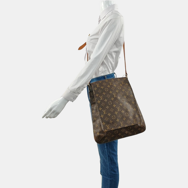 MUSETTE TANGO Monogram Coated Canvas Brown