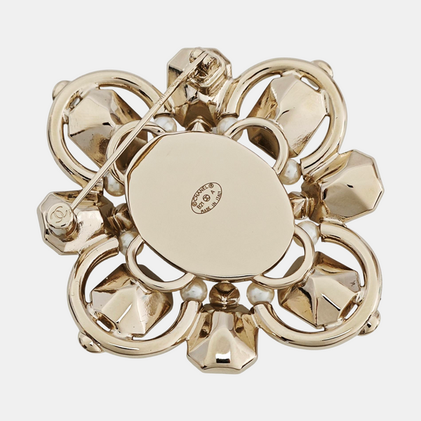 Metal Gold Brooch