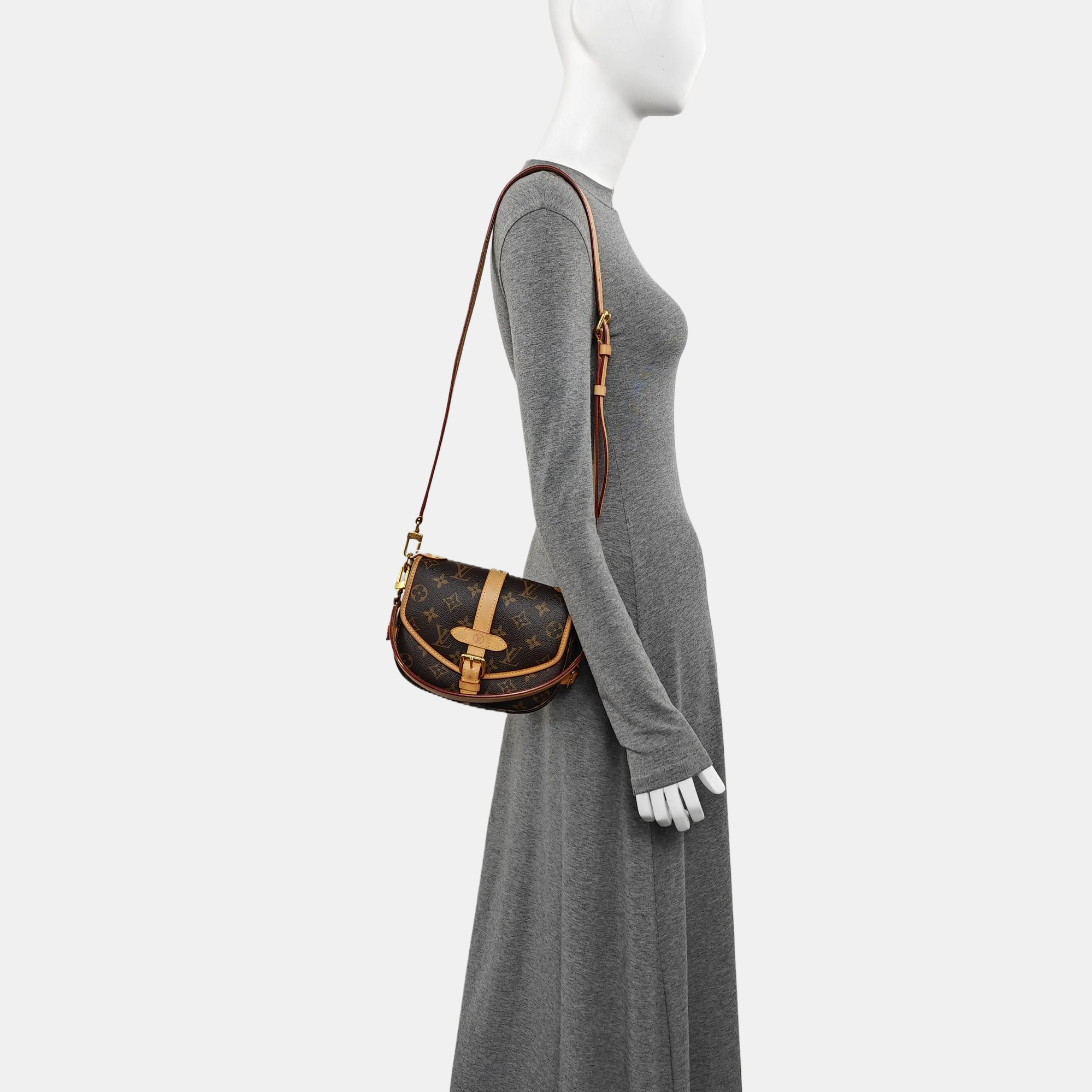 SAUMUR BB Monogram Coated Canvas Brown