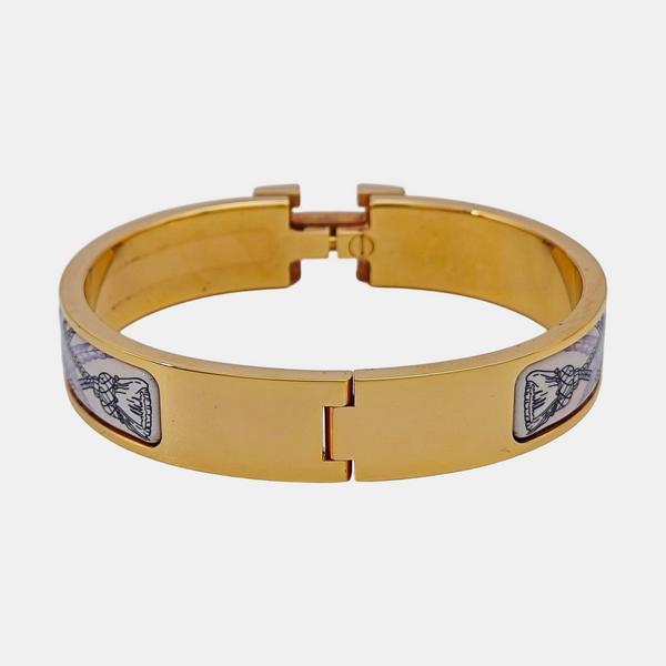 Clic H Metal Rose Gold Bangle