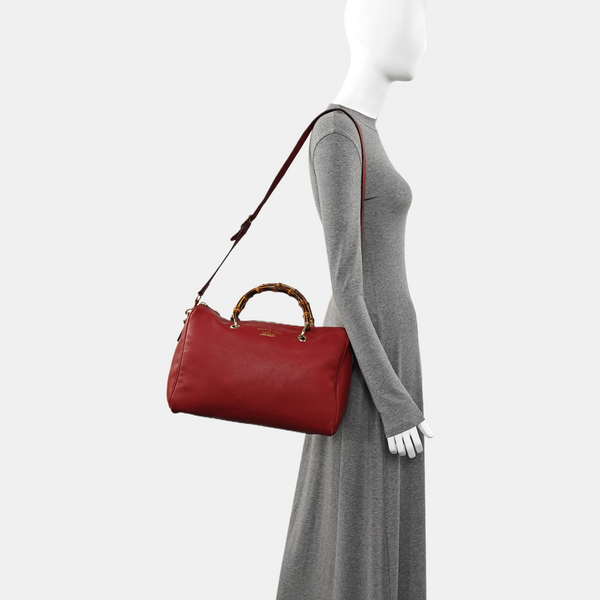 Bambú 1947 Piel de Becerro Rojo