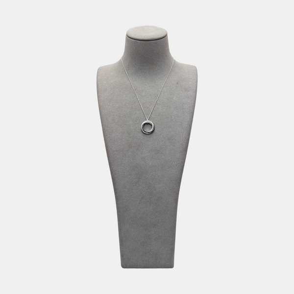 TRINITY 18k White Gold Silver Necklace